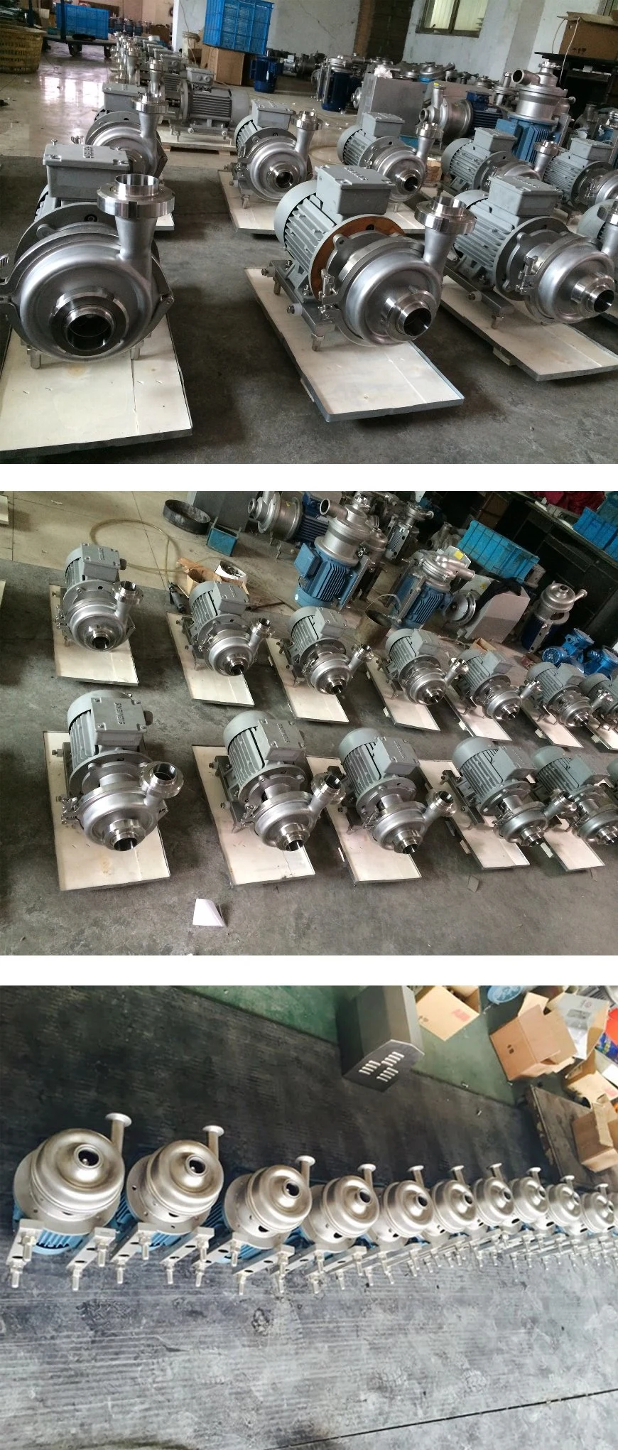Stainlss Steel Sanitary Milk Centrifugal Pump with Closed Impeller