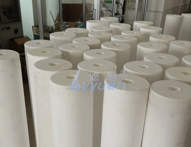 High Temperature Plastic Liquid Filter 0.45 Micron PTFE Sintered Filter Cartridge for Industry Machinery