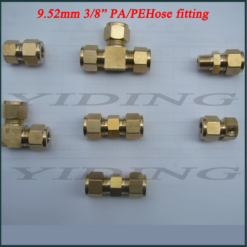 Brass Misting Coupling Brass Coupling Misting Lock Sleeve Fogging Machine Fitting Connector Brass Joint Fog Machine Pipe Joint Fitting Brass Coupling 9.52mm 3/8