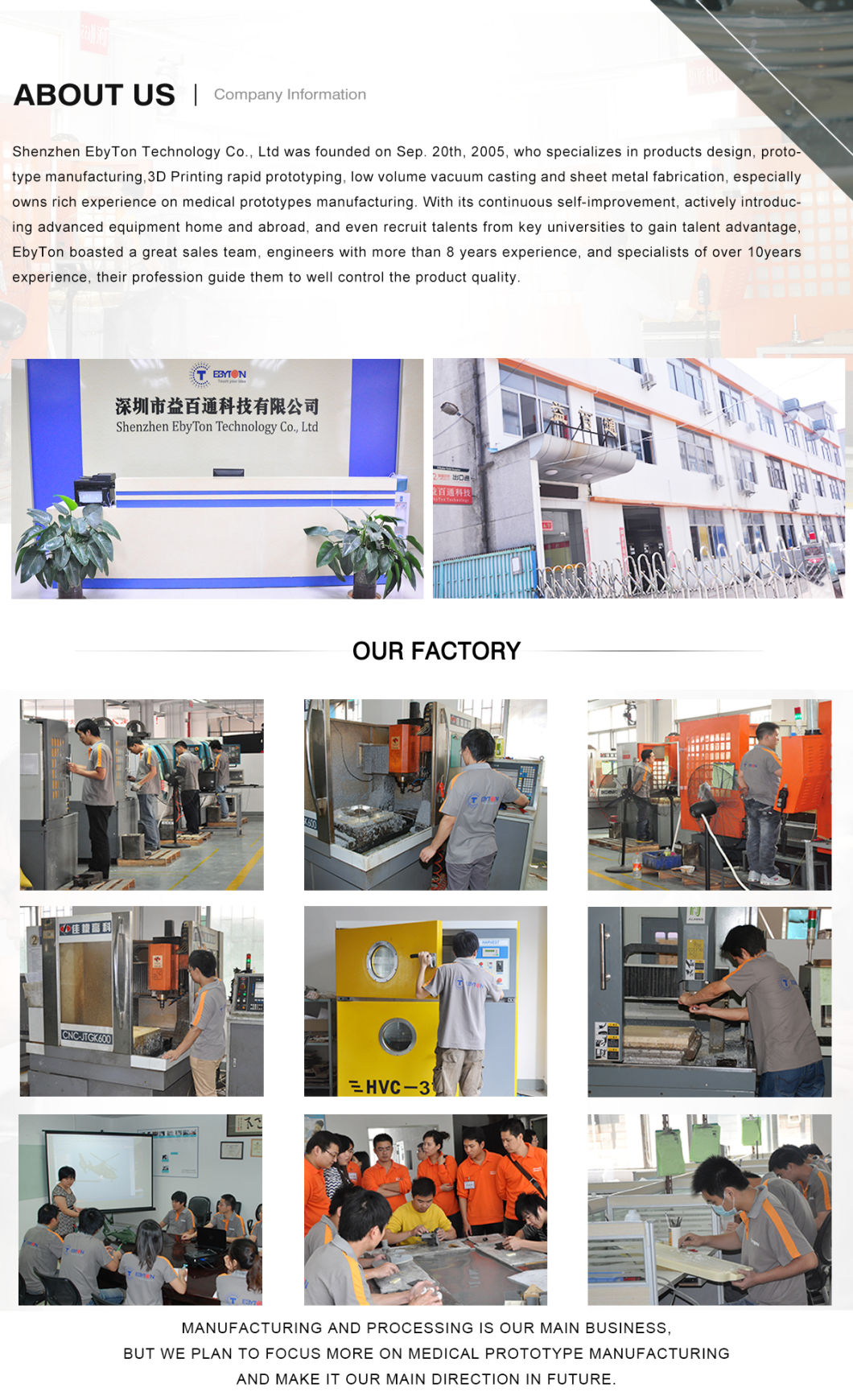 OEM Ivd Device Hospital Medical Device Shell Manufacture CNC Machining Milling Turning