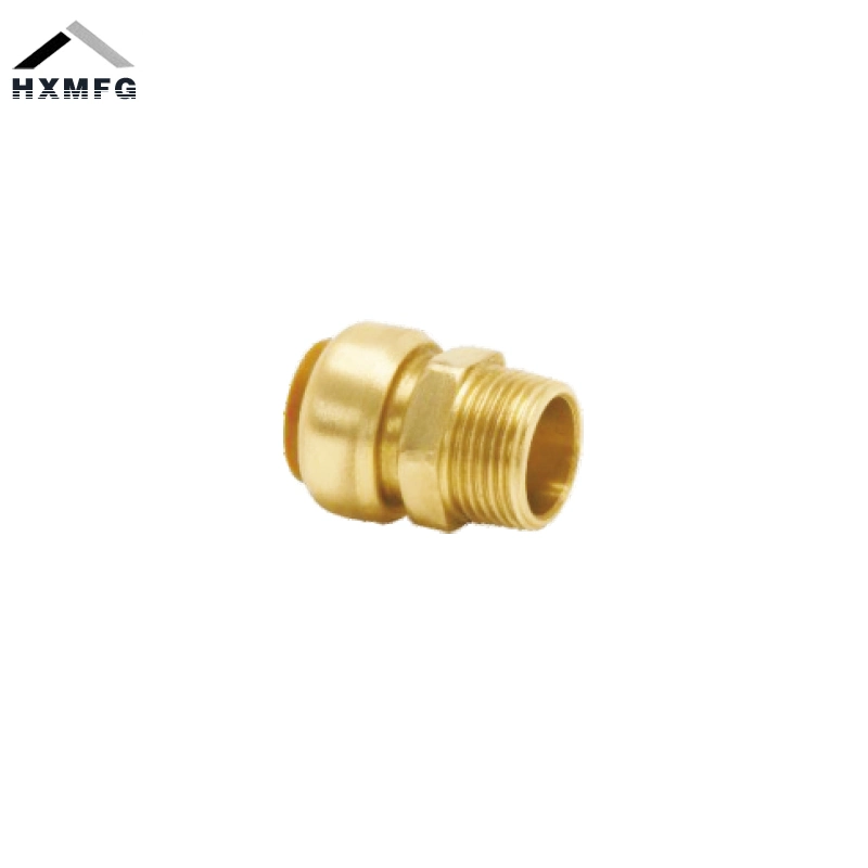 Straight Male Brass Fast Installation Push Fit Fitting Coupling