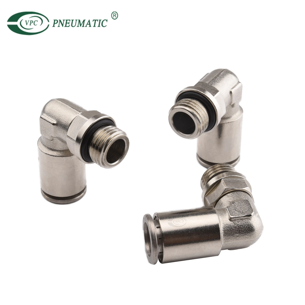 Brass Male Elbow Pneumatic Air Tube Fitting