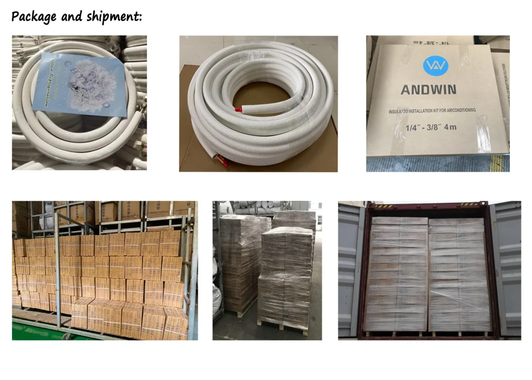 Air Conditioner PE Insulated Copper Tube Copper Pipe