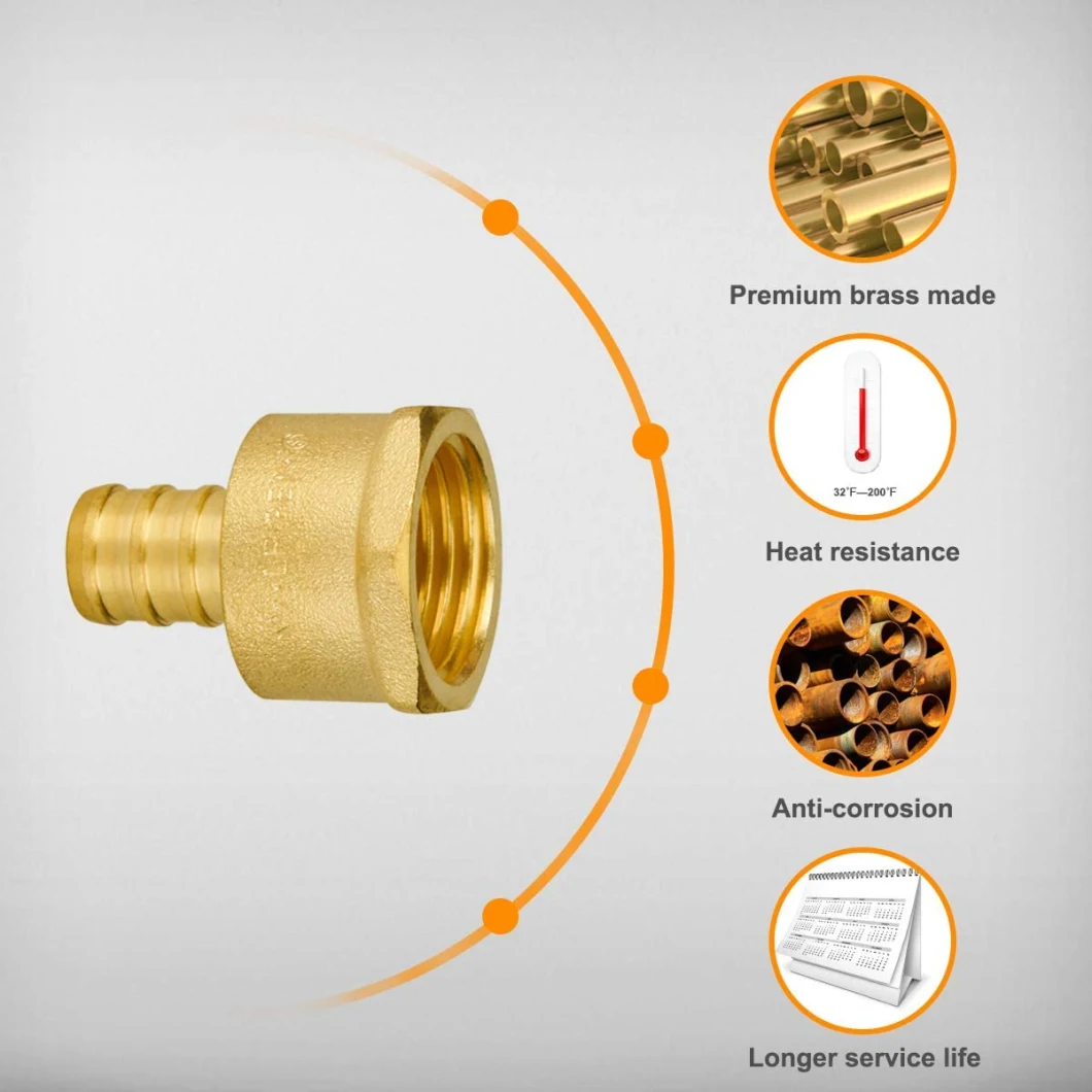 Traight Coupling Plumbing, Pex Fittings, Push-to-Connect, Coupler, Copper, CPVC