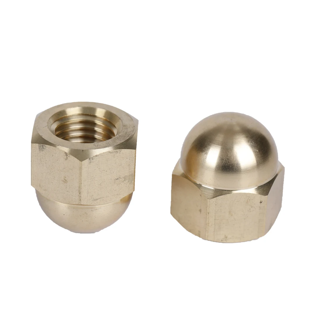 Aluminum Hex Cap Nut, Brass Copper Hexagon Hex Protection Domed Cover Cap Acorn Nut