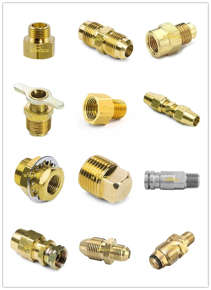 Brass 1/2 NPT Reducing Hex Nipple Pipe Fittings for