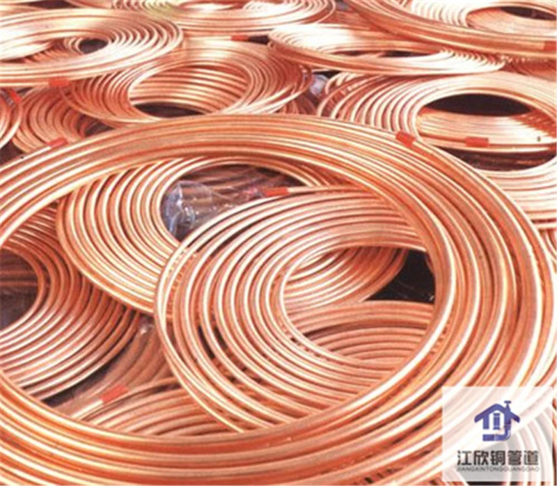 Copper Pancake Coil Pipe Connector Fittings Refrigeration Tube