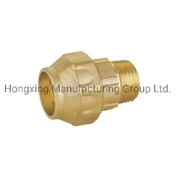 Compression Brass Fitting Male Coupling for PE Pipe