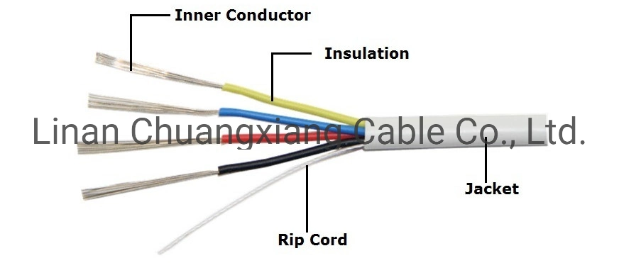 Multi Core Shield Copper PVC Jacket 4 Core 24AWG Copper Security Alarm Cable