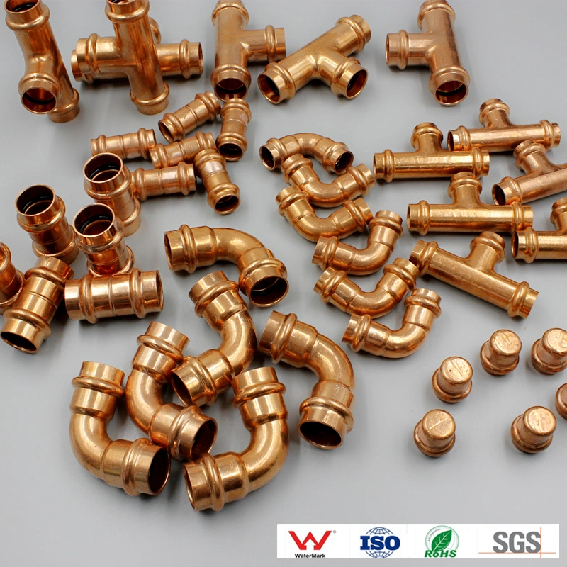 Copper Press Equal Reducing Tee Coupling Elbow Pipe Fitting
