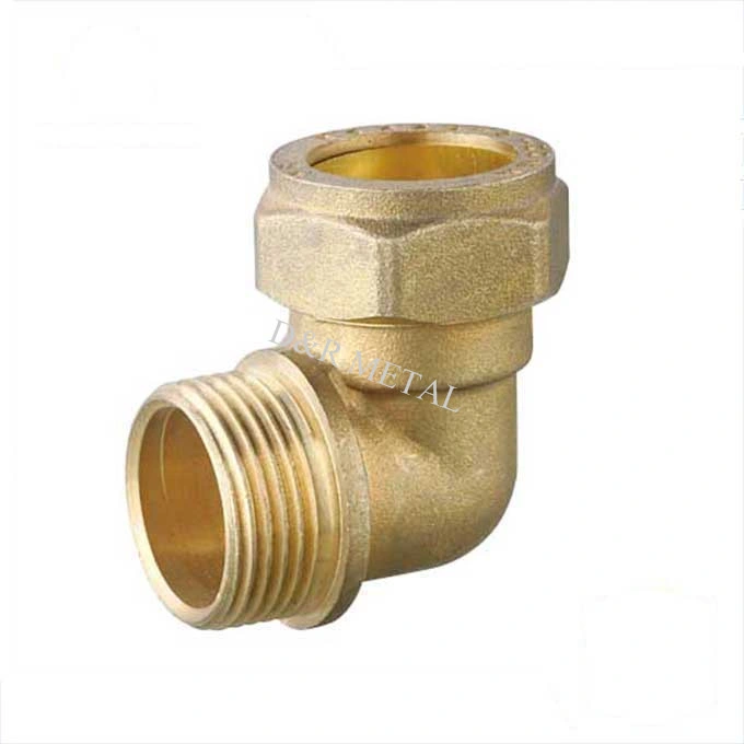 Brass Compression Fitting Elbow 90 Degree Pipe Fitting Tube Fitting