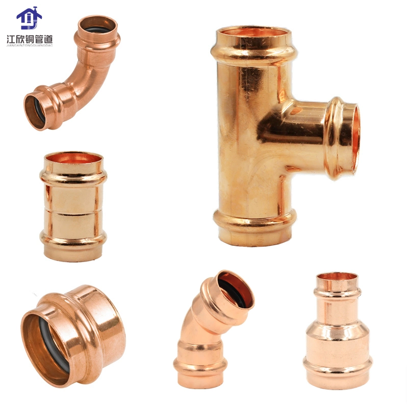 Copper Press Equal Reducing Tee Coupling Elbow Pipe Fitting