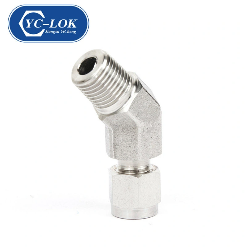 Double Ferrules Compression Union Reducing Elbow Tube Fittings