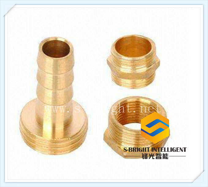 OEM Customized Precision Brass C36000 CNC Machined Hexagon Thread Connector Pin (S-212)