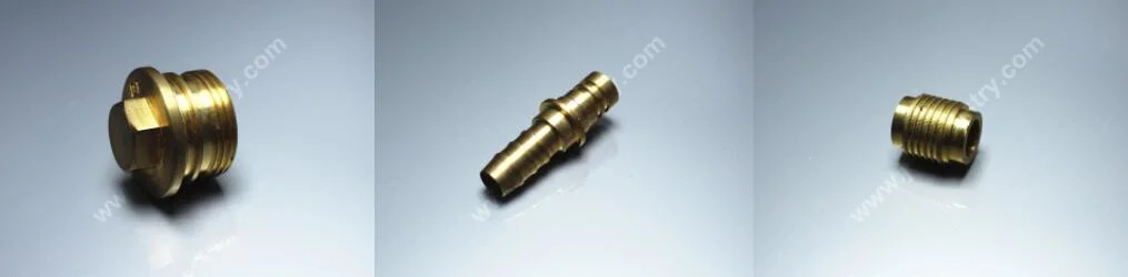 Custom CNC Machining Screws Brass Compression Fitting Hex Screw Nut