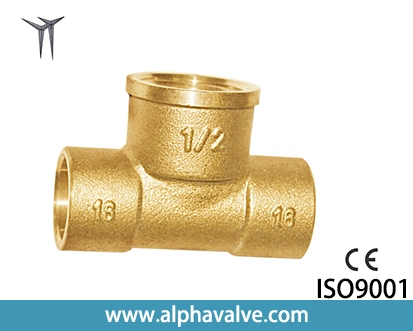 Hot Sale Brass Fitting-Brass Tee-Brass Elbow-Brass Pipe Fitting 12X3/8X12 (a. 0340)