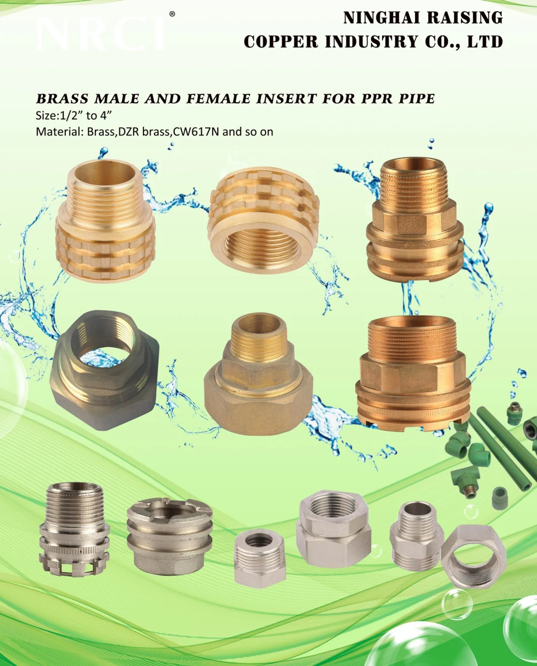 Lead Free Brass Water Meter Coupling for Potable Water