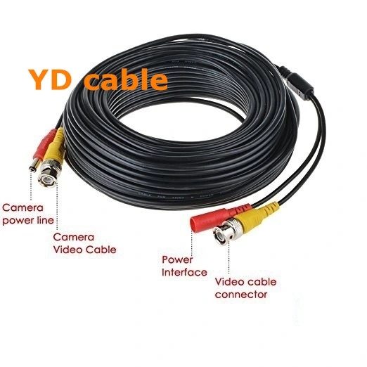 Coaxial Cable+2c Power Cable CCTV CATV Cable RG6 Copper Cable Coaxial Siamese Cable Copper Wire