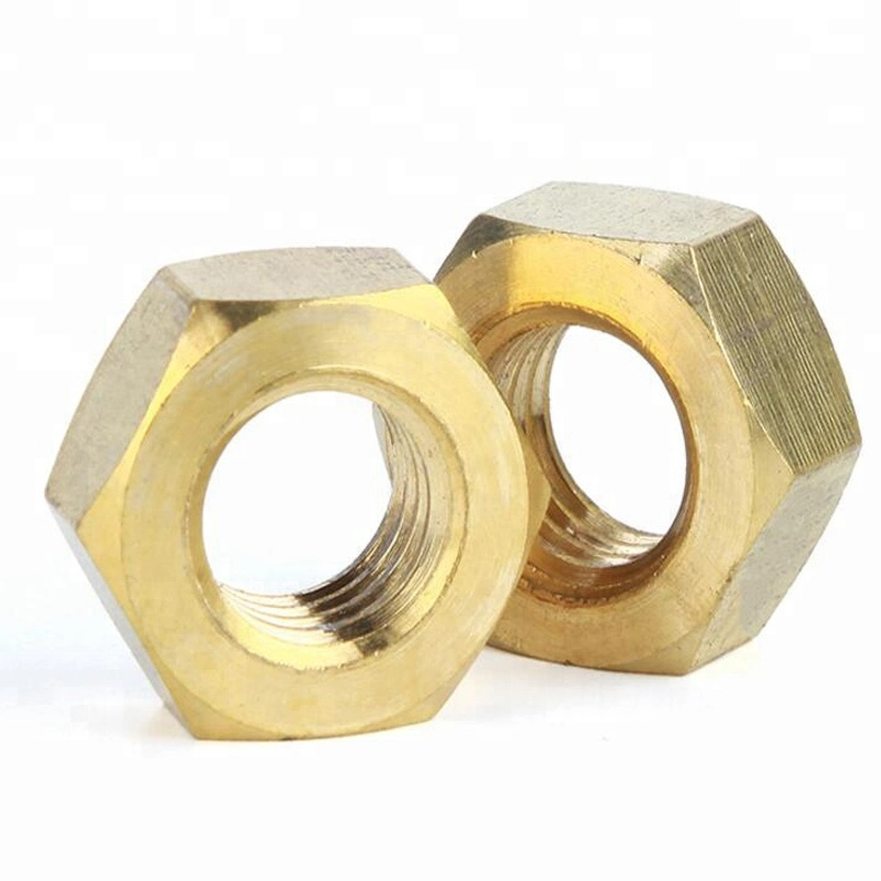 DIN934 M3-M30 Brass Hex Nut Copper Hex Nut