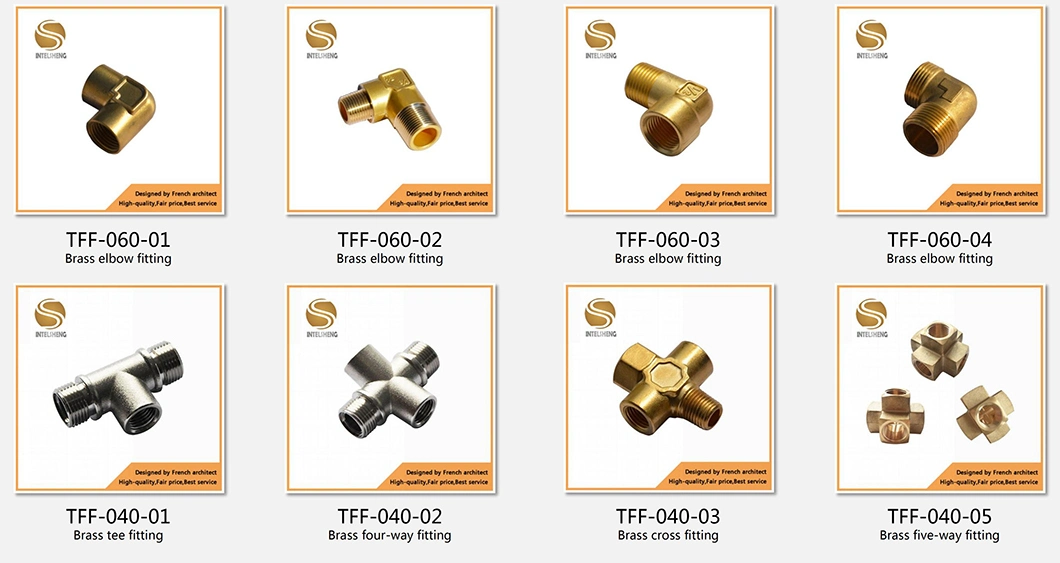Customized OEM CNC Milling Machined Pipe Fitting Brass Connector