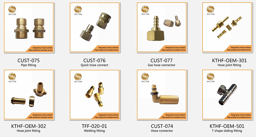 Brass Fitting Brass Fitting Brass Plating Union Cross Tube Fitting