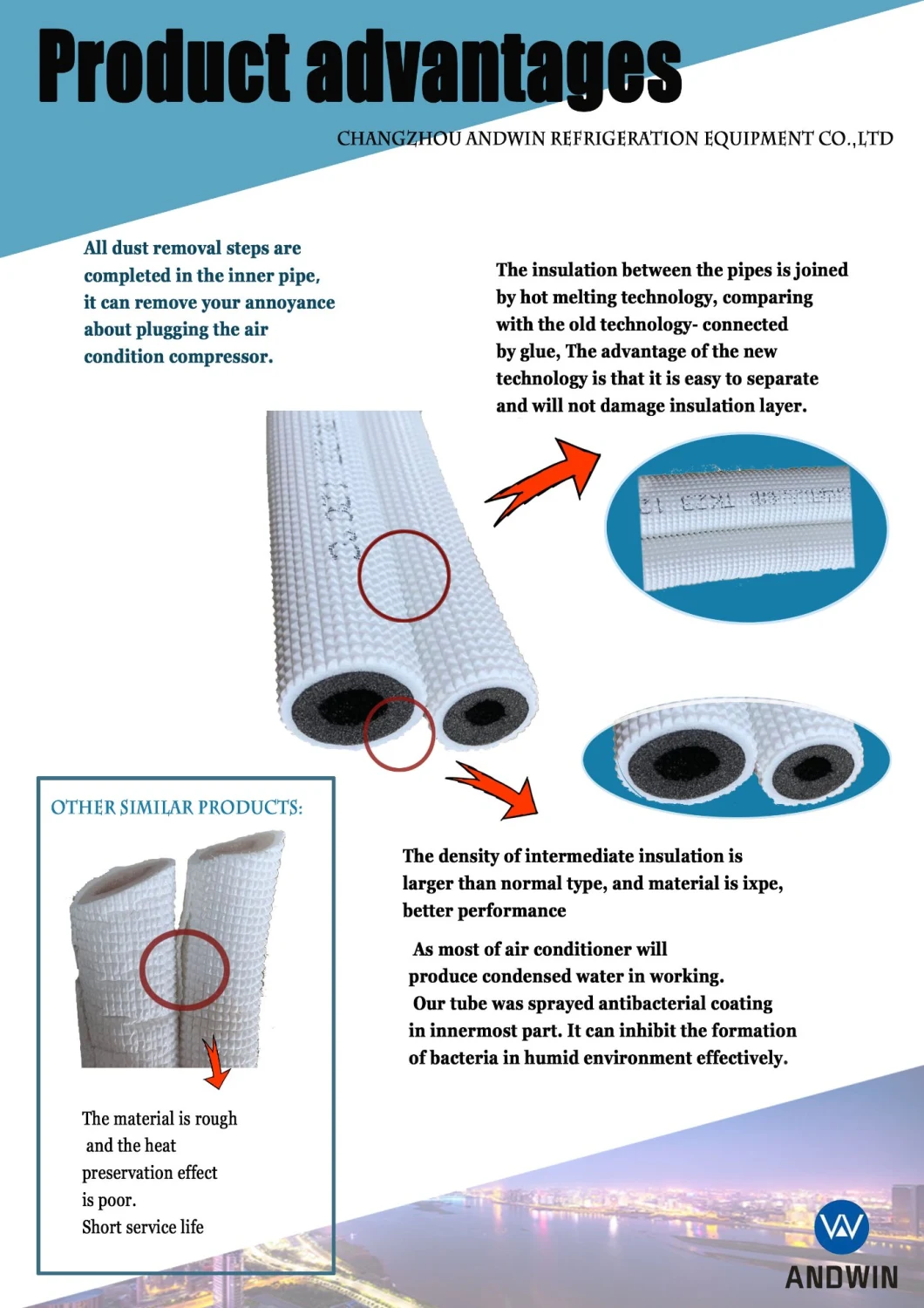 HVAC Air Conditioner Insulated Copper Pipe