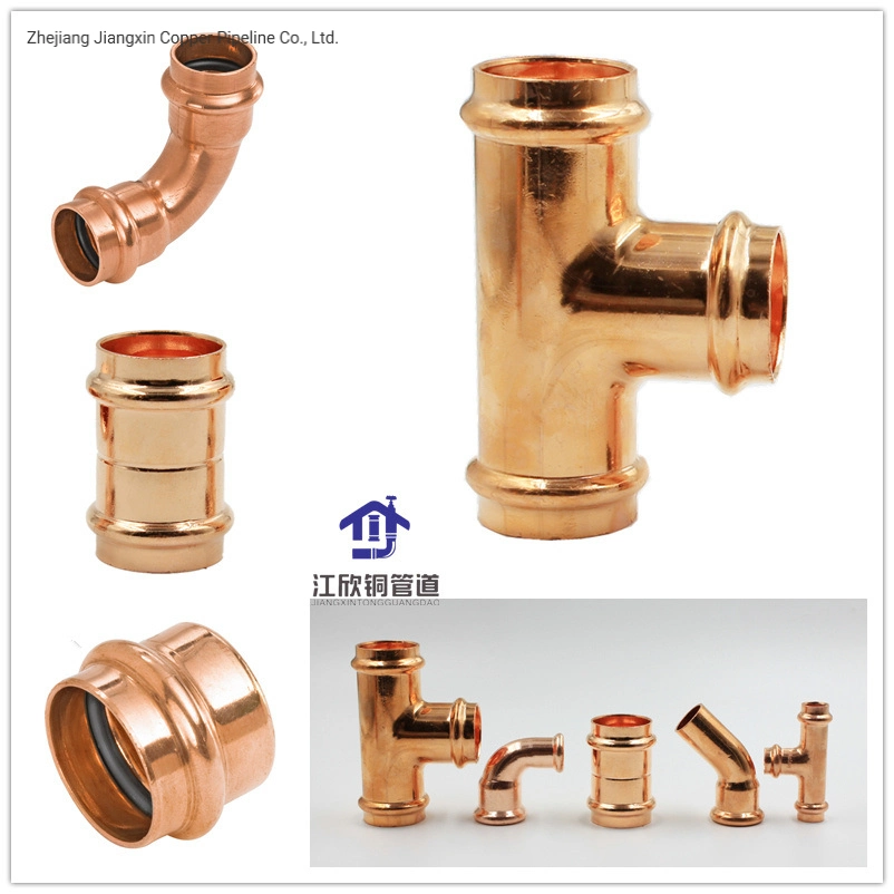 Refrigeration Fittings Copper Elbow Tee Coupling Bend Plumbing Copper Fitting
