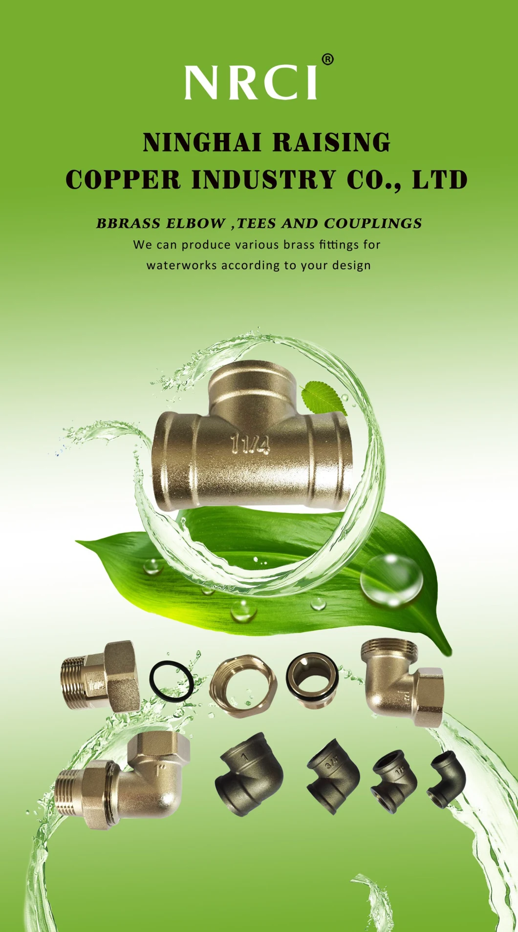 Lead Free Brass Water Meter Couplings