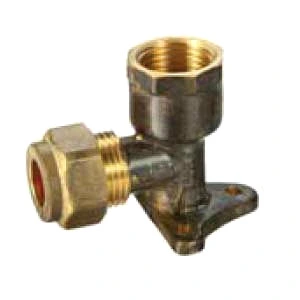 Australian Compression Fittings Dzr Brass Elbow Lugged with Copper Olive