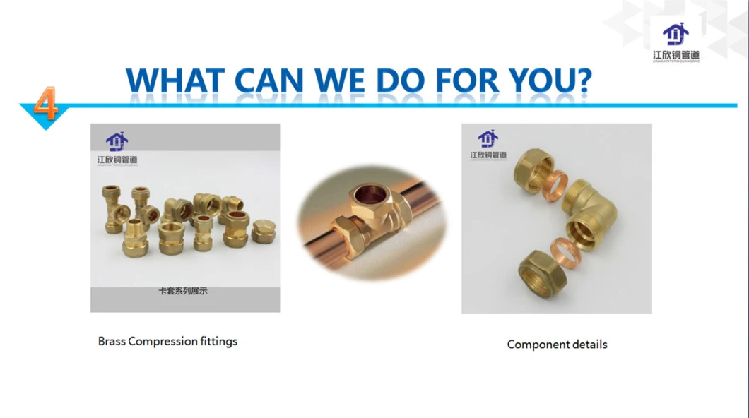 Brass Valve Connector Elbow Tee Press Copper Tube Fittings