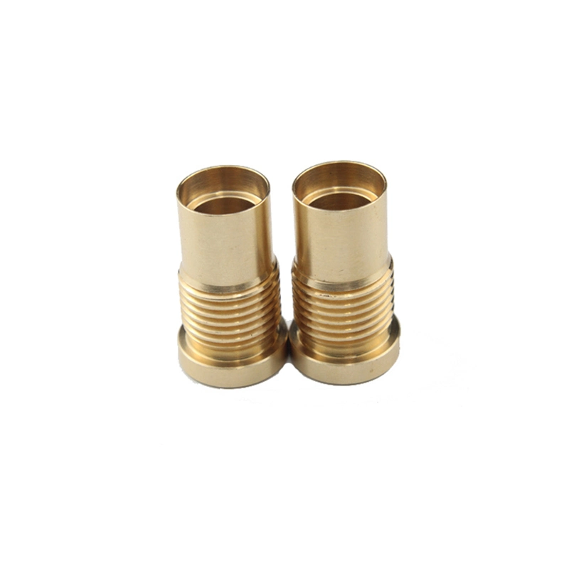 Factory CNC Turning Service Machine Parts Pipe Fittings Custom Brass Metal CNC Brass Pipe Fittings Tube Brass Coupling