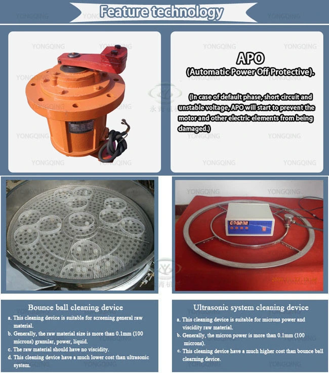 Rotary Circular Agricultural Lime Copper Powder Vibration Screen Sieving Machine