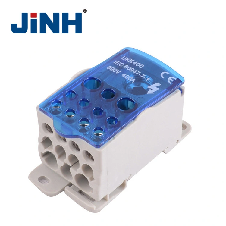 Jinh Brass Wire High Current Distributor DIN Rail Screw Type Connector