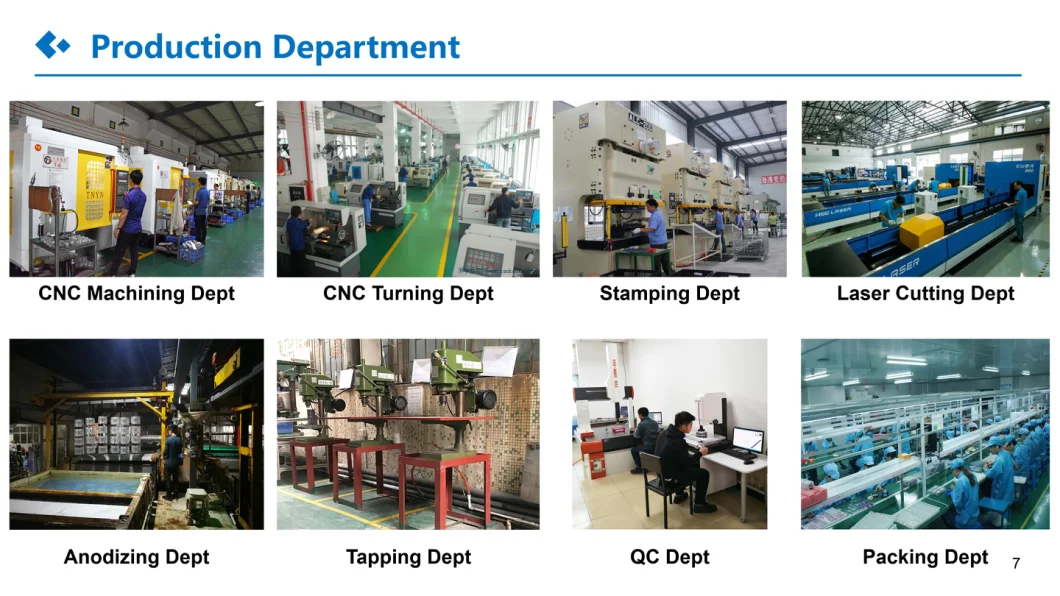 Precise Aluminum CNC Machining Center Parts Shenzhen Mechanical Parts Metal Aluminum Enclosure Parts