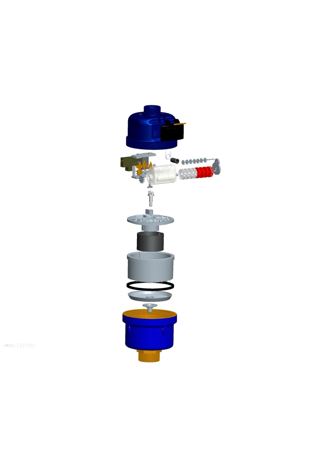 2020 ISO4064 Brass Copper Blue Volumetric Rotary Piston R160 Class C Water Meter
