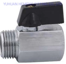 High Quality Hot Sell Brass Valve Female/Male Thread Brass Mini Ball Valve Hm-61848-G