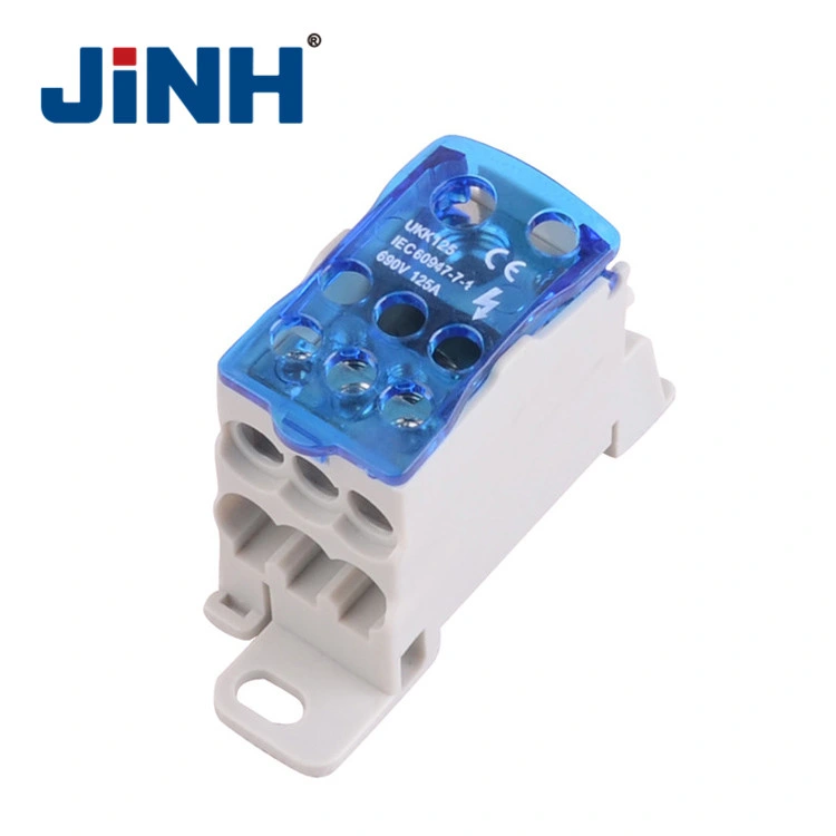 Jinh Brass Wire High Current Distributor DIN Rail Screw Type Connector