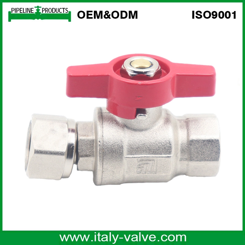 Good Quality Low Price Female Straight Brass Ball Valve with Butterfly Handle