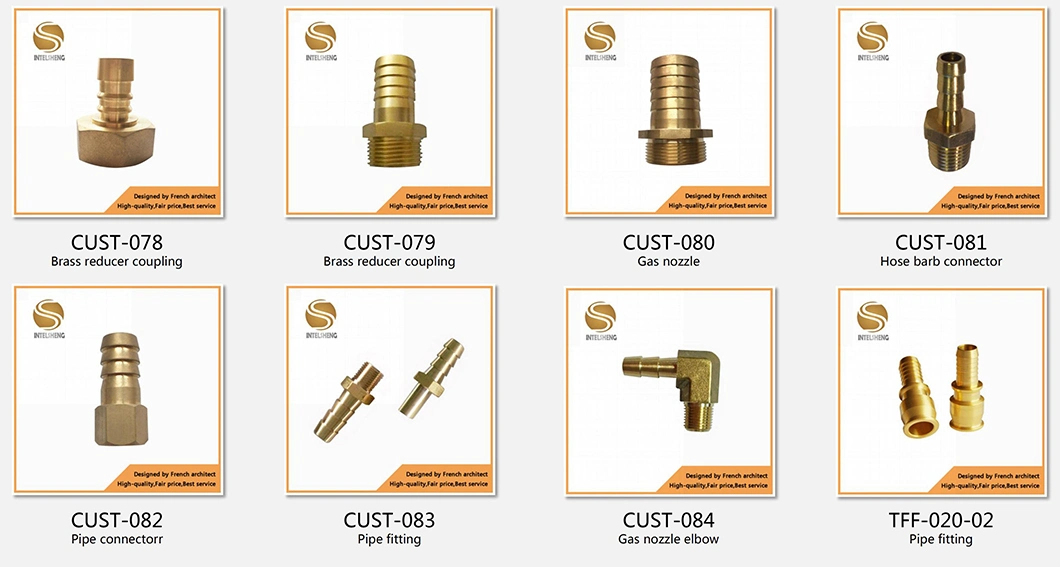 Brass Fitting Brass Fitting Brass Plating Union Cross Tube Fitting