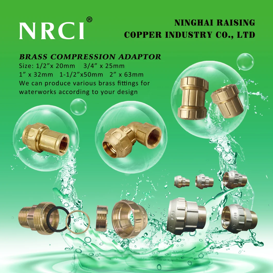 Lead Free Brass Water Meter Coupling for Potable Water