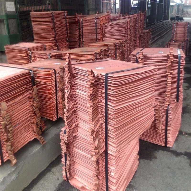 99.99% Electrolytic Copper Cathodes High Purity Copper Cathode Copper Cathode Cu Copper Cathode in Stock