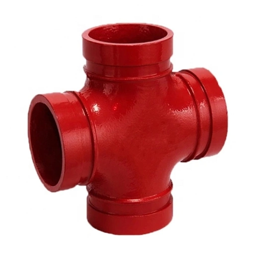 Approved Grooved Pipe Fittings 4 Way Cross Union