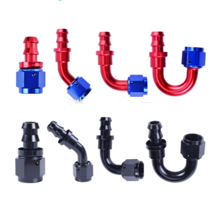 Car Tuning Barb Fitting Hose End with Clamp