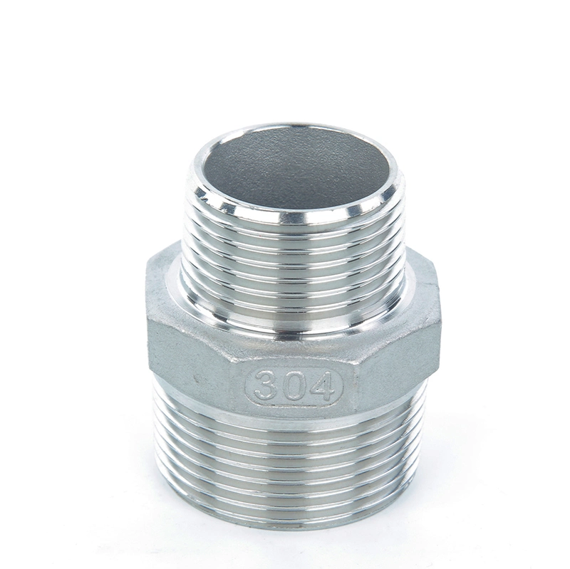 Investment Casting Stainless Steel Pipe Fitting Hex Male Reducer Nipple