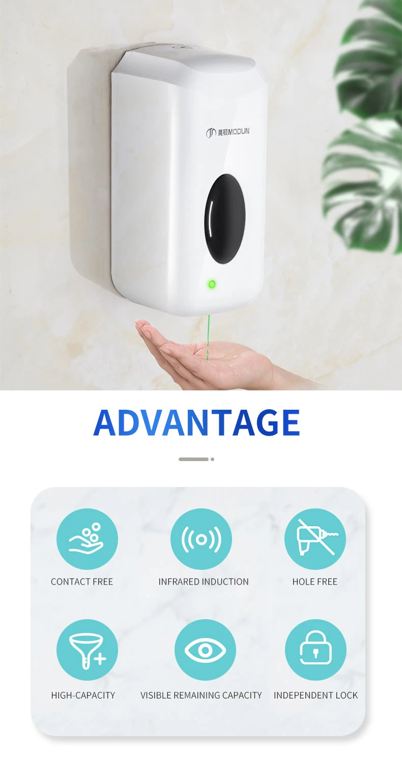 Automatic Disinfectant Distributor Wall Mounted Contactless Liquid Soap Washing Mobile Phone