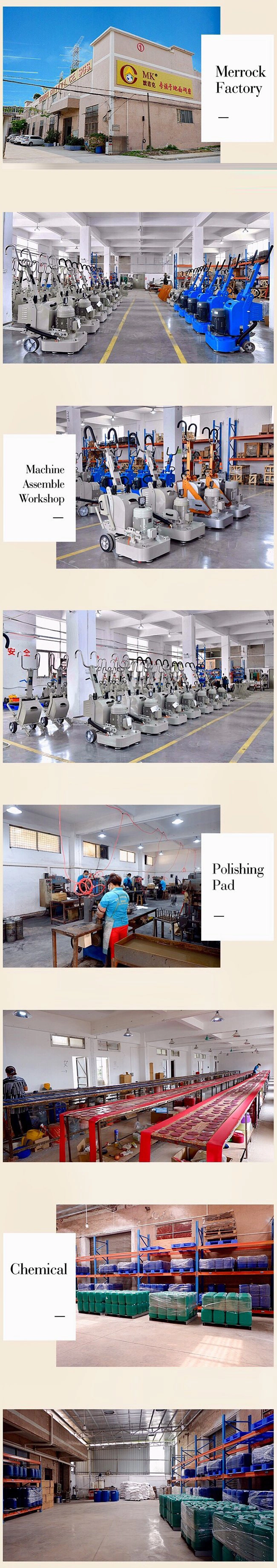 6 Heads Marble Floor Grinding Machine with Ce Certificate
