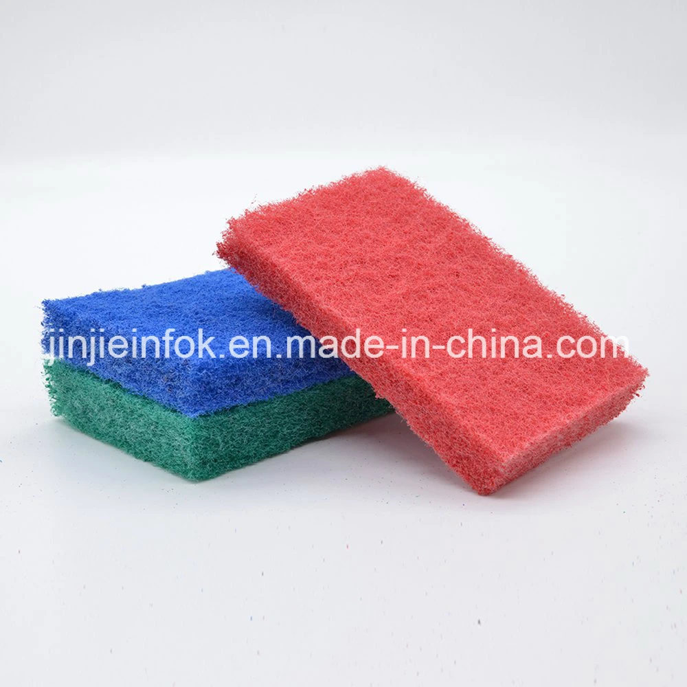Extra Thick Nylon Polyester Abrasive Low Price Scouring Pad