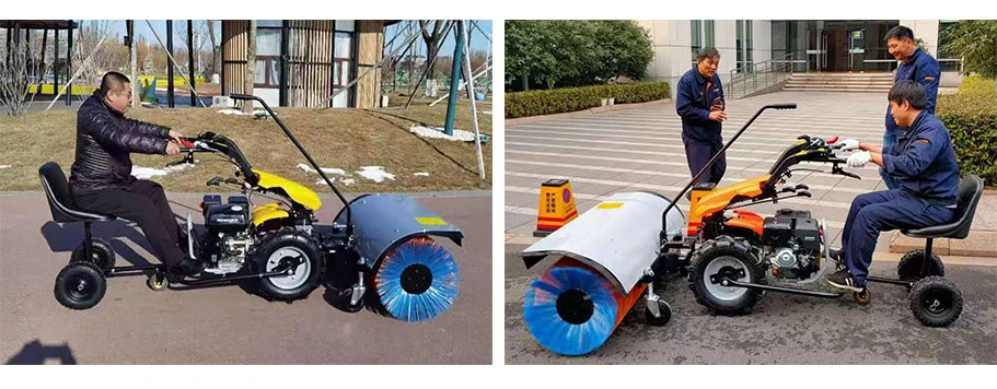 Multifuction Gear Drive Snow Sweeper professional Snow Thrower 150cm Cleaning Width Commercial Use