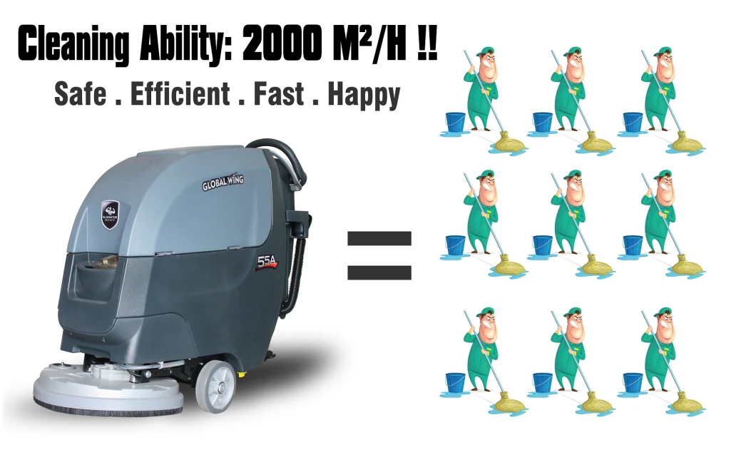 Automatic Walk Behind Single Disc Commercial Floor Scrubber Machine