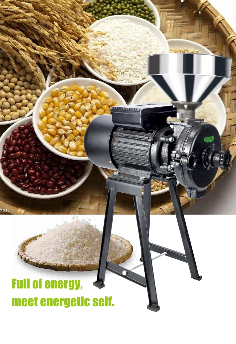 Grain Mills, 3000W Wet Dry Cereals Grinder Electric Grain Grinder Corn Mill Heavy Duty 110V Commercial Grain Grinder Machine Rice Corn Grain Coffee Wheat Feed M